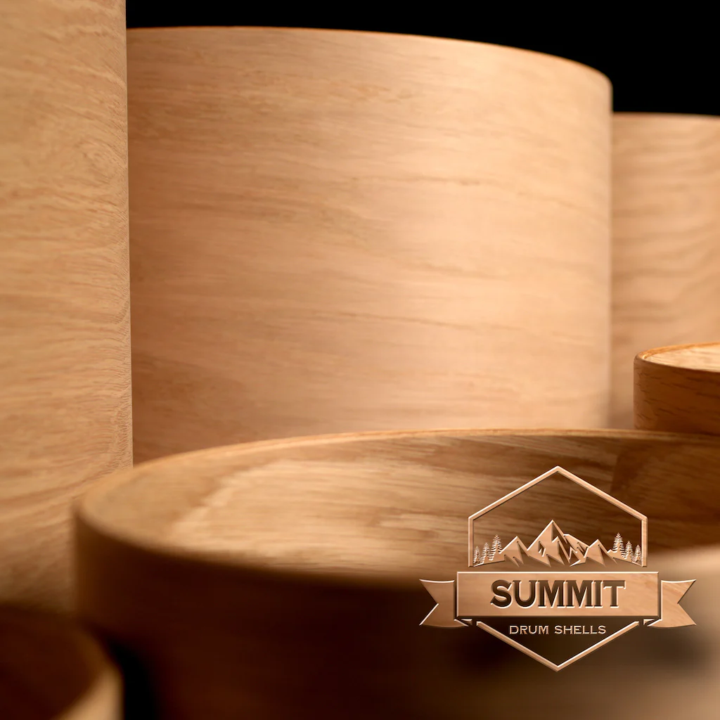 Summit Drum Shells - Oak Sizes 8 - 22'' - Image 9