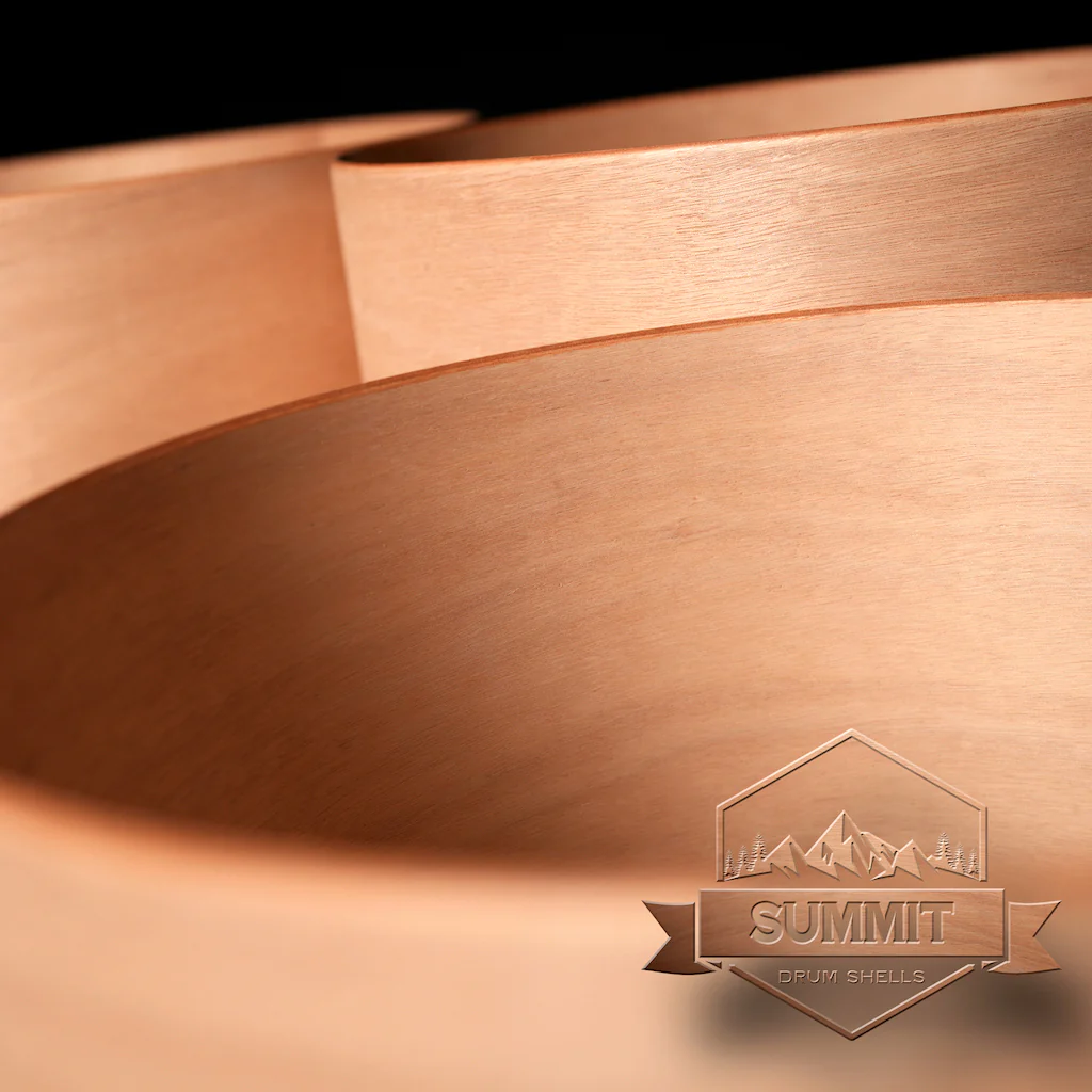 Summit Drum Shells - Okoume Sizes 8 - 22'' - Image 16