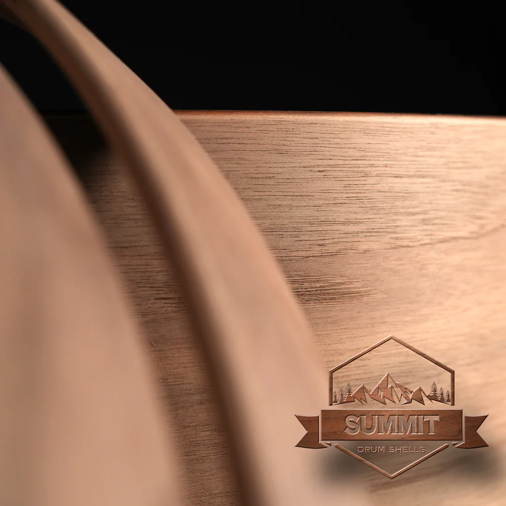 Summit Drum Shells - Walnut Sizes 8 - 22'' - Image 10