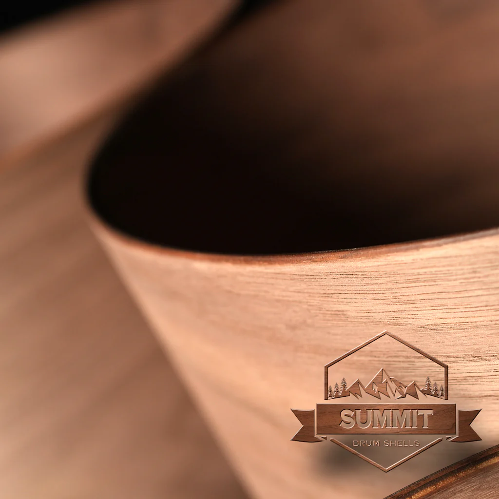 Summit Drum Shells - Walnut Sizes 8 - 22'' - Image 19