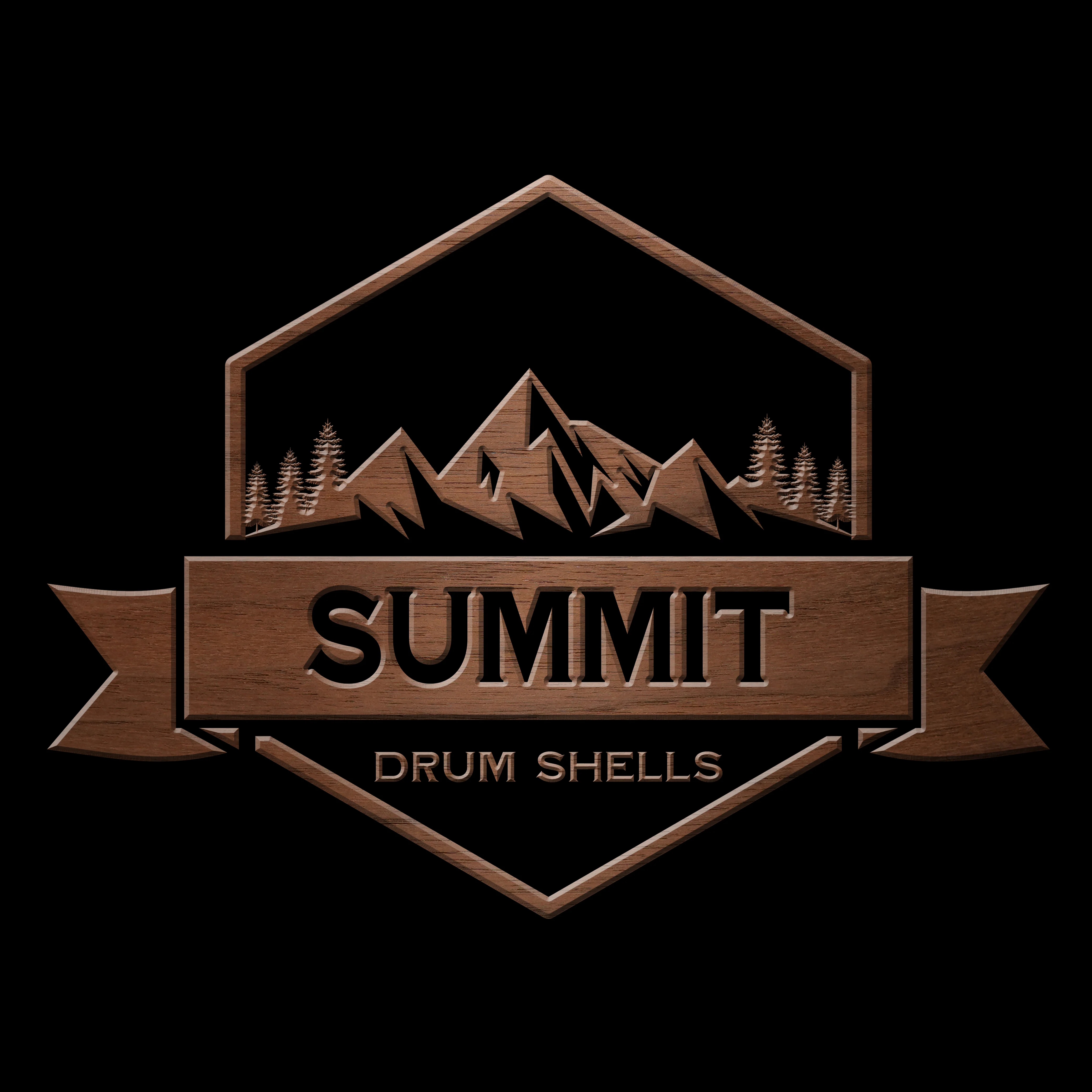Summit Drum Shells - Walnut Sizes 8 - 22'' - Image 20