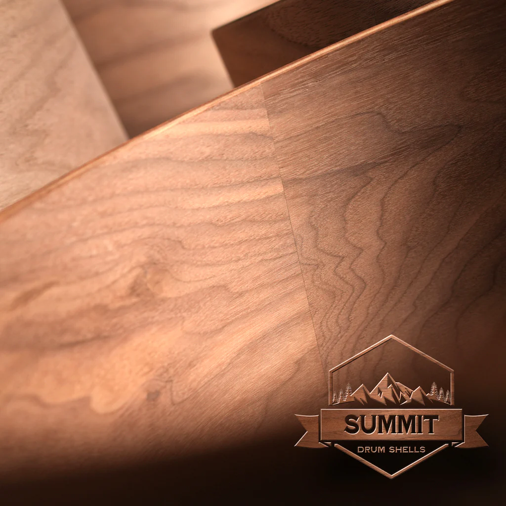 Summit Drum Shells - Walnut Sizes 8 - 22'' - Image 6