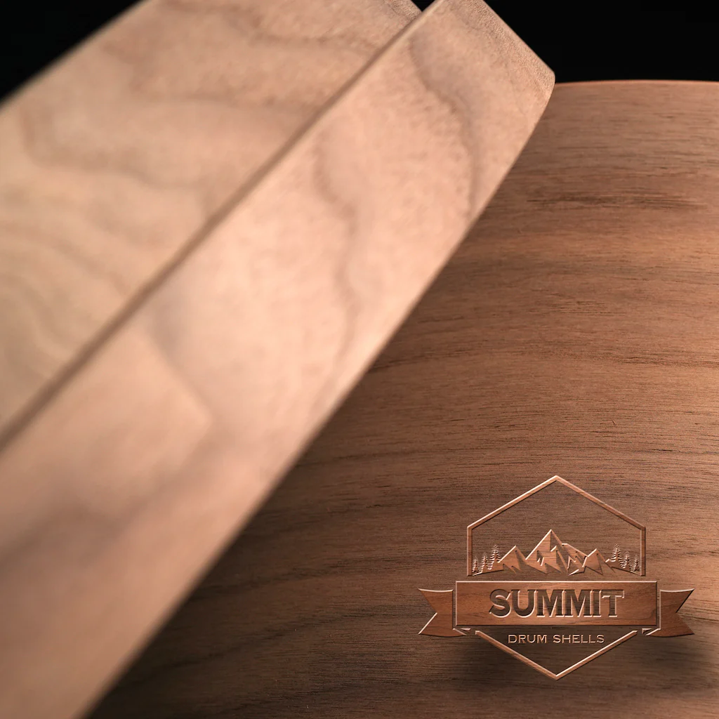 Summit Drum Shells - Walnut Sizes 8 - 22'' - Image 7